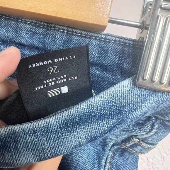 Flying Monkey Size 26 Color Block Ankle Skinny Jeans - Picture 7 of 8